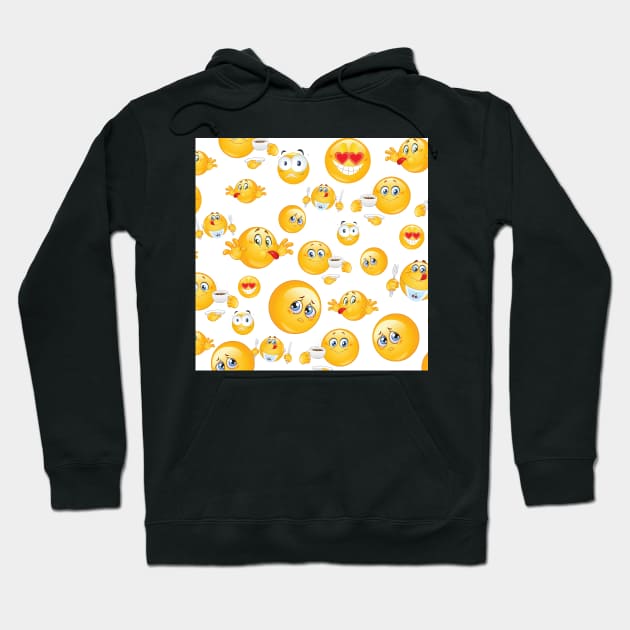 Emoji Pattern 1 Hoodie by B&K